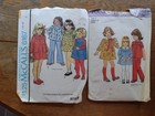 LOT OF 5 VTG GIRLS CLOTHES PATTERNS, SZ 5, 2 UNCUT, 3 USED — photo 3