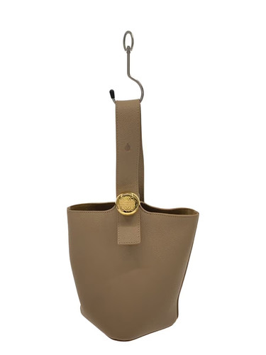 Loewe PEBBLE BUCKET MIN Handbag Leather BRW Unisex #SSB986