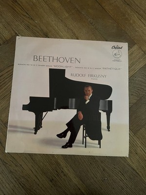 RUDOLF FIRKUSNY  ''Beethoven - Moonlight & Pathetique''  12'' Vinyl LP  Capitol