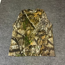 Realtree Shirt Mens XL Camo Long Sleeve Brown Green Outdoor Hunting Crewneck