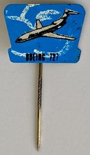 rare Boeing 727 Aircraft Pin Flugzeug 1960’s Anstecknadel vintage