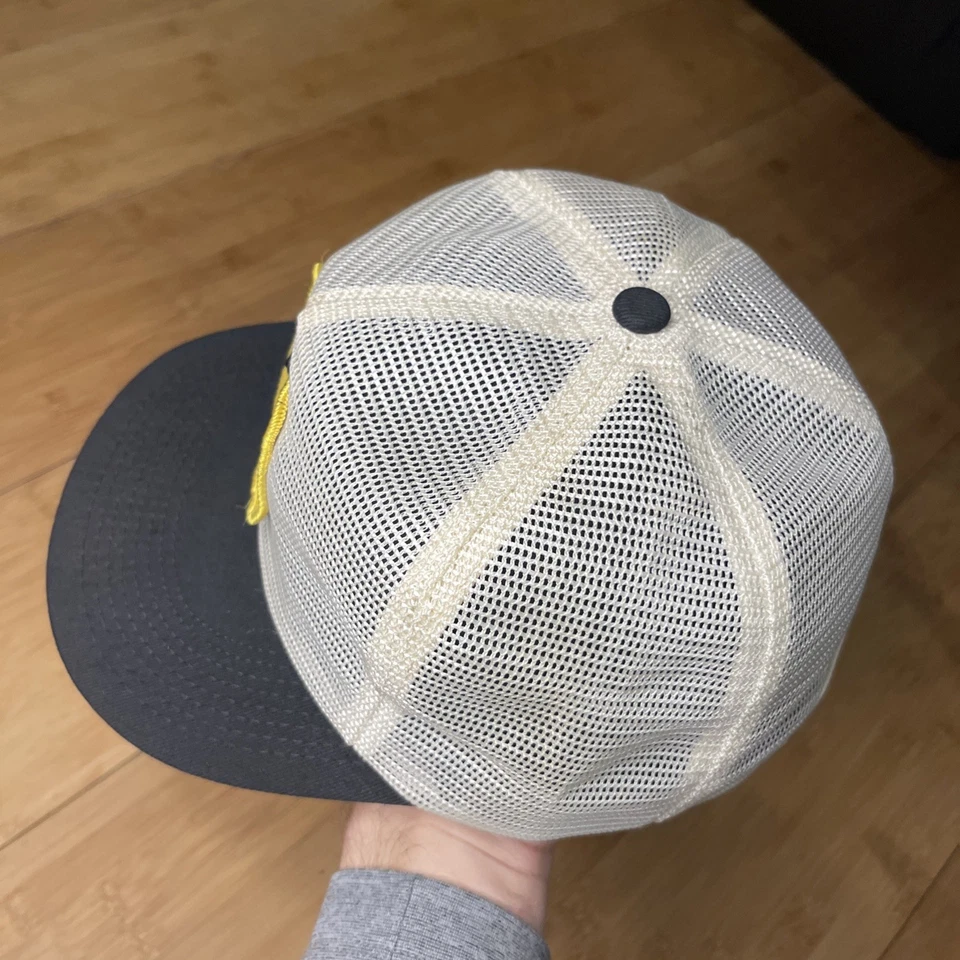 Gorra gorra de colección K-Brand Parts Plus años 80 EE. UU. malla completa blanca negra camionero Snapback Foto 3 de 4