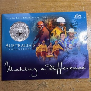 2003 Six Coin Mint Set Australia's Volunteers TBOX