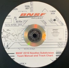 Burlington Northern Santa Fe Needles Subdivision Team Manual - PDF Pages on DVD