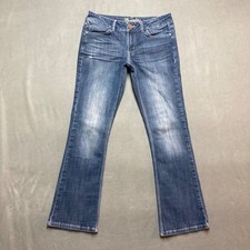 Wrangler Jeans Womens 9 Blue Mid Rise Bootcut Stretch Denim Western Cowgirl