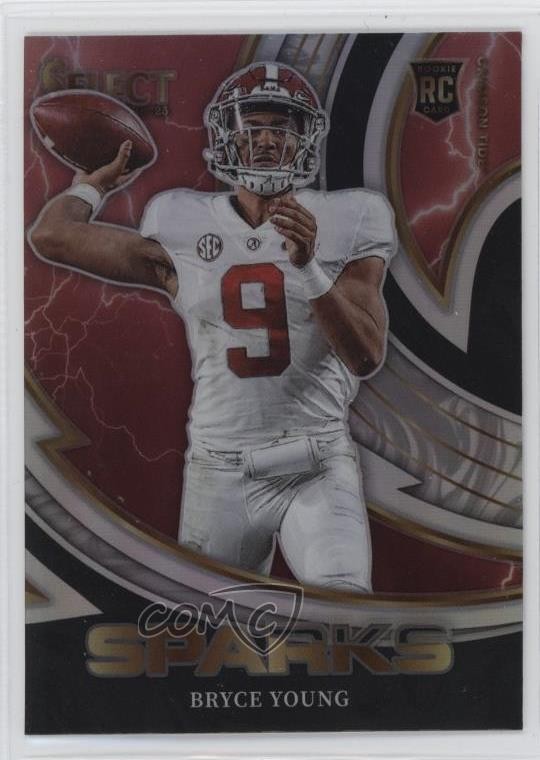 2023 Panini Select Draft Picks Sparks Silver Prizm Bryce Young Rookie RC 16wc