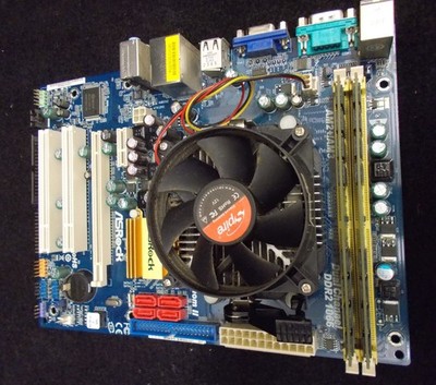 AMD Athlon Phenom II 2,81 Ghz Mainboard ASRock-S  8GB  DDR 2 Speicher. #K-394-01