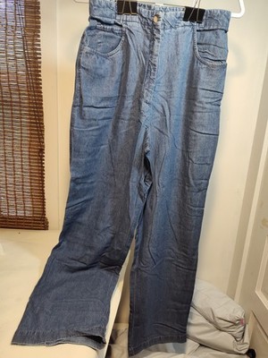 ll bean Chambray Slacks Size 10