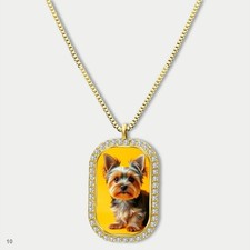New Cute Yorkie Yorkshire Terrier Dog Fashion Pendant Necklace Chain Picture Dog