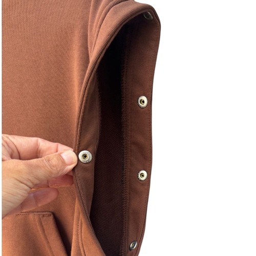 Nike Jordan Women’s Active Oversized XS Brown Fleece Convertible Hoodie NWT - Picture 7 of 13