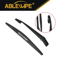 Rear Windshield Wiper Arm & Blade Set Black Fit for 2005-2012 Nissan Pathfinder 