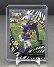 2020 Panini Select Nfl 361 Justin Jefferson Vikings Rc Field Die-cut Zebra Ssp 2020 Panini Select Nfl 361 Justin Jefferson Vikings Rc Field Die-cut Zebra Ssp