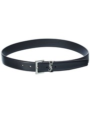 Saint Laurent Monogram Leather Belt Women's