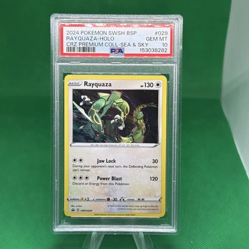 2024 POKEMON SWSH BLACK STAR PROMO #029 RAYQUAZA-HOLO PSA 10