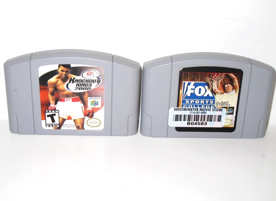 LOTE DE 6 juegos Nintendo 64 N64: WWF, Gretzky, Griffey, Knockout Kings, Fox Sports Foto 4 de 4