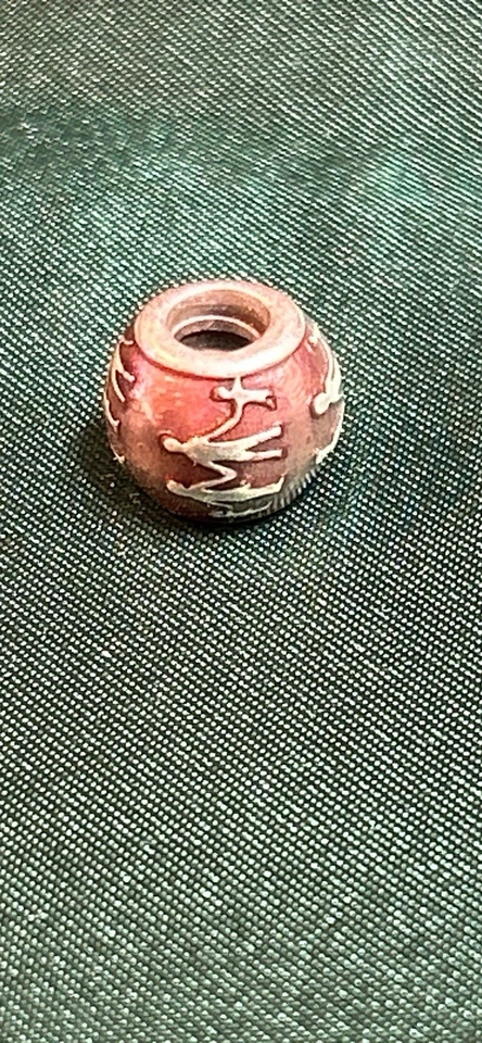 Authentic PANDORA Sterling Silver Charm 791399EN6 Family Bonds Red Enamel - Image 2 of 3