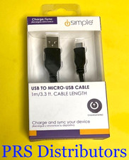 USB to Micro-USB Cable Data Charger Cable Cord U2A1-MCB-03BLK 1 Meter 3.3 feet