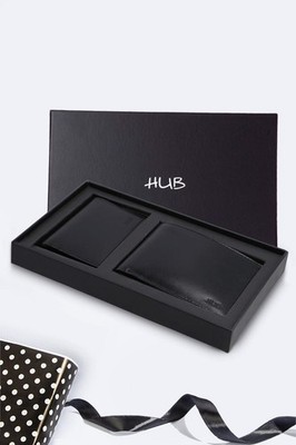 Handmade Slim+RFIN Genuine Pack of 2 Leather Bifold Wallet Money /Card Holders