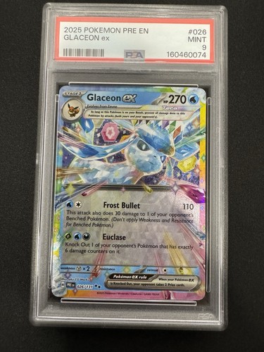 Glaceon ex graded PSA 9 for sale on eBay