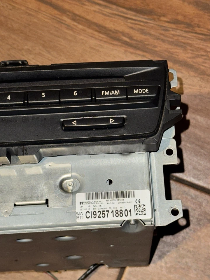 10-13 BMW Serie 3 GPS AM FM Radio DVD ROM Unidad Lector Reproductor OEM 9257188 Foto 4 de 4