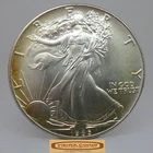 1986 American Silver Eagle 1 oz .999 Silver, Both Side Toned - #C59457NQ