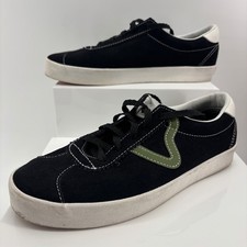 Vans Sport Low Sneaker In 2-tone Suede Phantom Black Green Men 6.5 Women 8