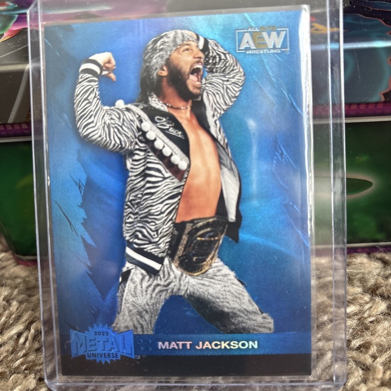 2022 Skybox Metal Universe AEW  Matt Jackson #43 Blue Spectrum