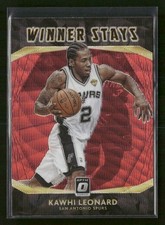 2020-21 Donruss Optic #6 Kawhi Leonard Winner Stays Red Wave