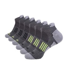 JOYN E Men's 6 Pack Athletic No Show Performance Comfort Cushioned Low Cut