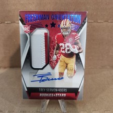 2021 Trey Sermon Panini Rookies & Stars Freshman Orientation RPA Auto /25 Rookie