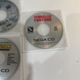 3 Sega CD DISC ONLY Untested lot! Racing Aces, The Animals, Wheel Of Fortune