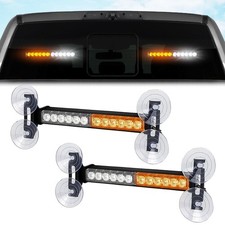 Recon 26419wm 20 Function Strobing Led Rear Window Light Bar Kit Whiteamber