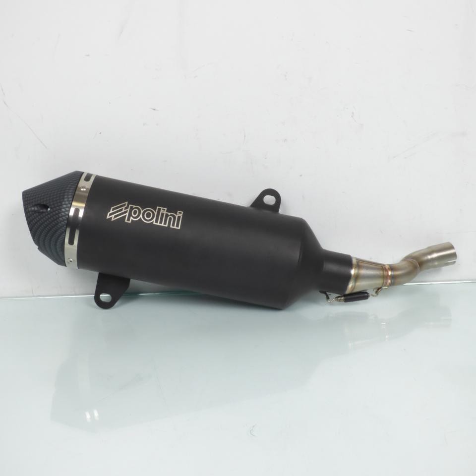 Échappement Polini Xmax 250 silencieux haute performance en inox noir pour scooter - 3