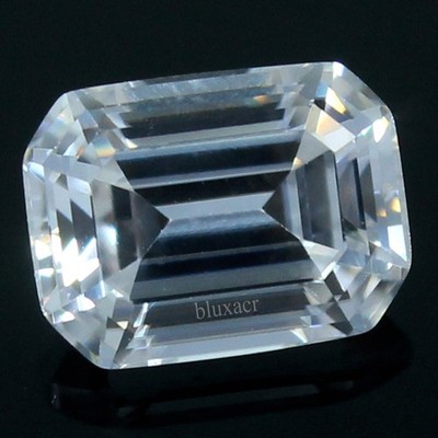 Natural DE Color VVS1 Certified White 3x2.5 MM Emerald Diamond Excellant Cut