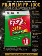 Fujifilm FP-100C Silk Professional Instant Film EXP 05/2018 Sealed RARE Fridge