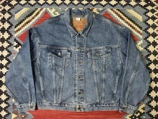Levis Men’s Denim Trucker Jean Jacket 70598 4891 Size Large Made In The USA Vtg