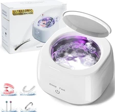 Ultrasonic Retainer Cleaner 250ML, Sonic Denture & Aligner Cleaning Machine