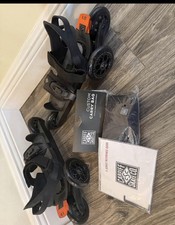 Cardiff Skate Co. S1 LS Men's Inline Skates Black Model S1 with Custom Carry Bag