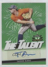 2020 Leaf Valiant The Talent Green Prismatic /99 Tanner Burns #TT-TB1 Auto 7m3