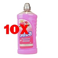10 X Alba Pavimenti Rosa & Vaniglia Igienizzant 1 L