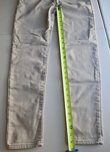 Jordache Kid's Size 18 Light Tan Jeans Multiple Pockets Flexible Waist - Picture 5 of 10