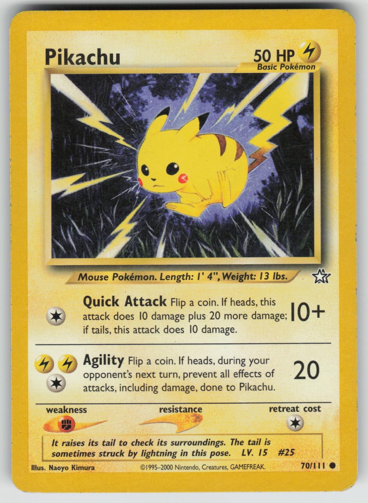 Pikachu 2000 Neo Genesis #70/111 Unlimited Price Guide - Sports