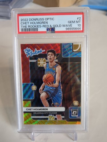 Chet Holmgren [Gold] #2 2022 Panini Donruss Optic The Rookies card