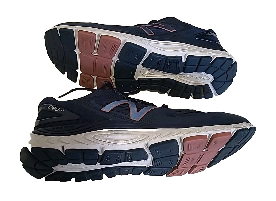 NEW BALANCE 840v4 RUNNING SHOES SNEAKERS, NAVY/ PINK/WHITE WOMEN'S SIZE 9B