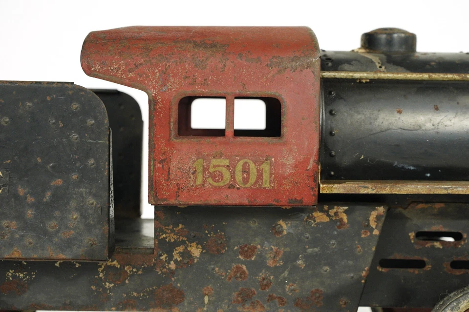 1920s Steelcraft Erie 1501 Sit N Ride Train Toy - Image 3 of 4