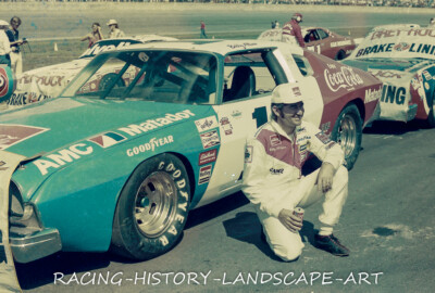1975 DAYTONA 500 Nascar 8x10 PHOTO #16 Bobby Allison AMC Matador Historic Car