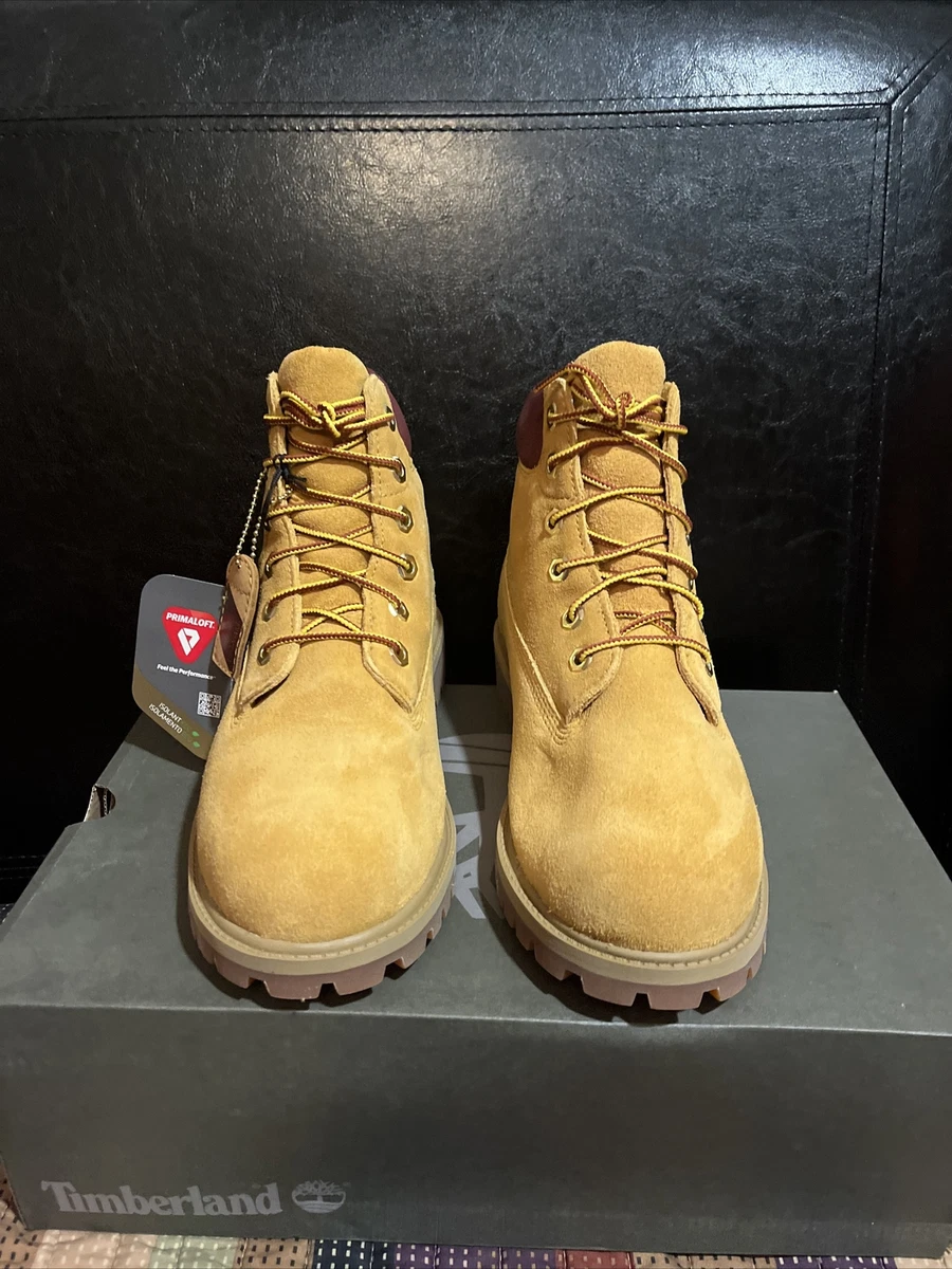 TIMBERLAND 6 Inch Premium Boots Size 6.5 Y WHEAT SUEDE X DTLR RARE BUTTERS