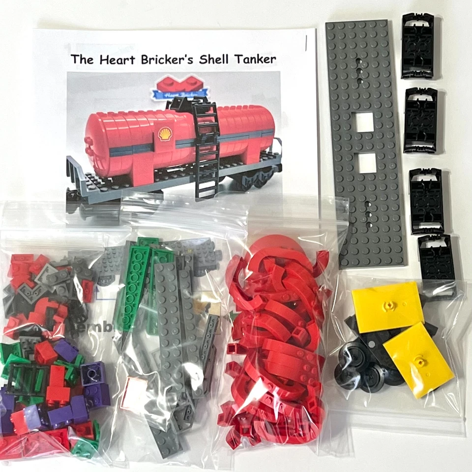 LEGO Shell Tanker Train Car Kit - Para Trenes RC o 9V, 100% Original NUEVO LEGO. Foto 2 de 2