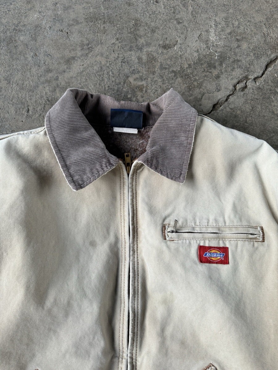 スケートボード Dickies Detroit Canvas Jacket (M) Dickies Detroit Style Canvas Jacket Men's Medium Tan Genuine