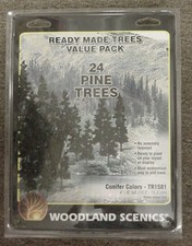Woodland Scenics Model Railroad 57 PINE TREES  2"- 6" TR1580 1581